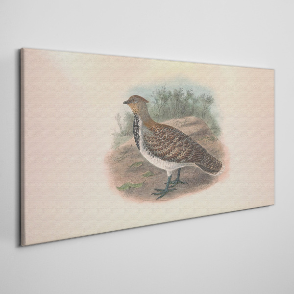 A bird in the background of nature Print on canvas