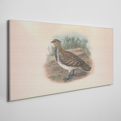 A bird in the background of nature Print on canvas