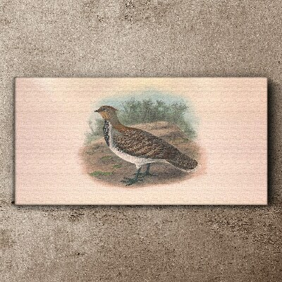 A bird in the background of nature Print on canvas