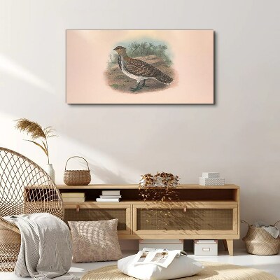 A bird in the background of nature Print on canvas