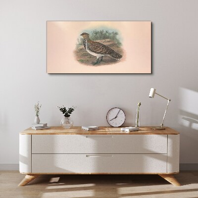 A bird in the background of nature Print on canvas