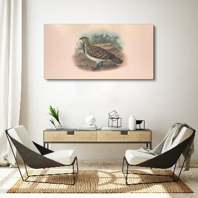 A bird in the background of nature Print on canvas