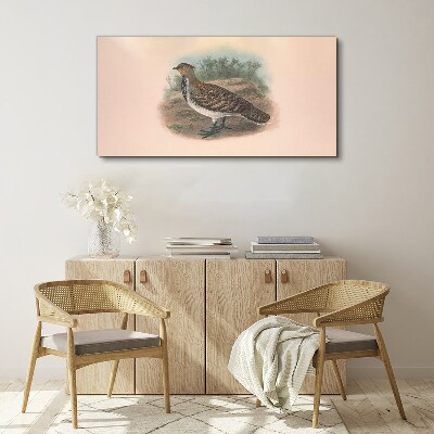 A bird in the background of nature Print on canvas