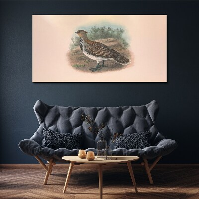 A bird in the background of nature Print on canvas