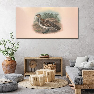A bird in the background of nature Print on canvas