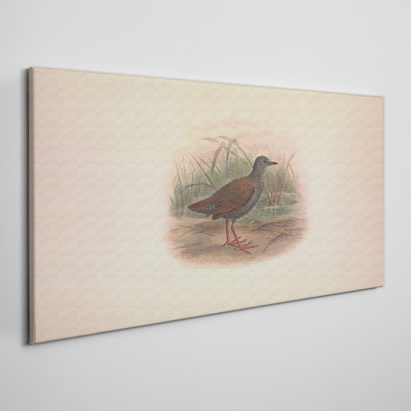 Fisherman in the grass Canvas wall art
