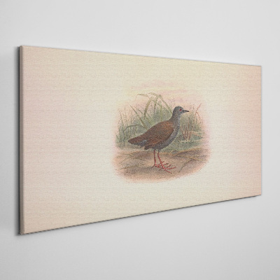 Fisherman in the grass Canvas wall art