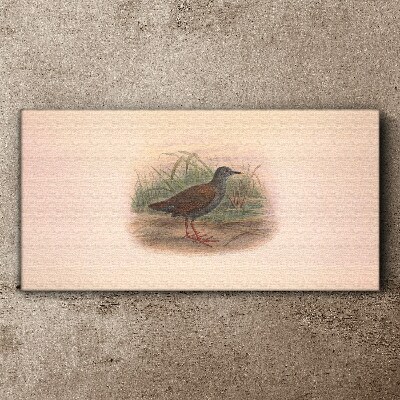 Fisherman in the grass Canvas wall art