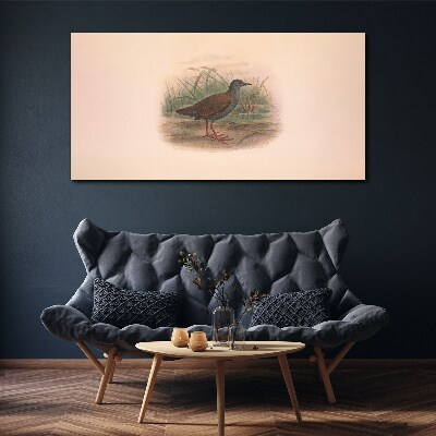 Fisherman in the grass Canvas wall art