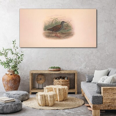 Fisherman in the grass Canvas wall art
