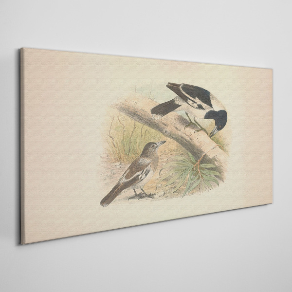 Birds on a branch Canvas wall art