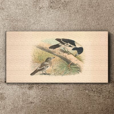 Birds on a branch Canvas wall art