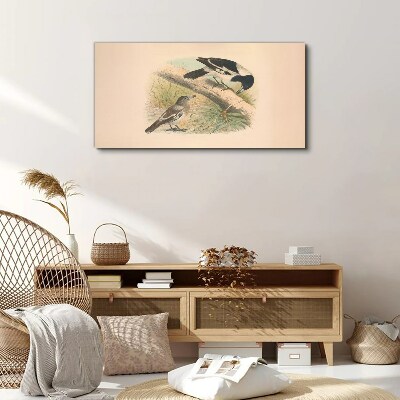 Birds on a branch Canvas wall art