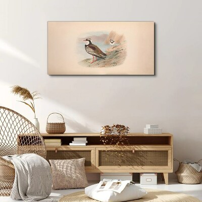 Birds over the water Print on canvas