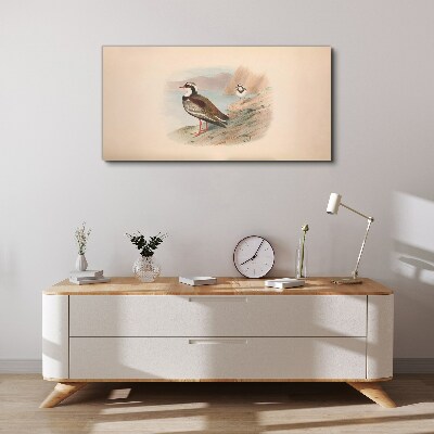 Birds over the water Print on canvas