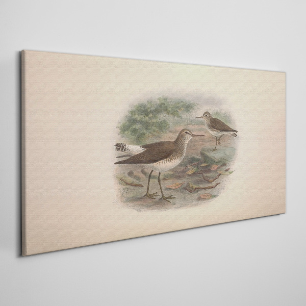 Birds over the water Canvas wall art