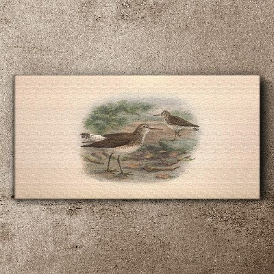 Birds over the water Canvas wall art