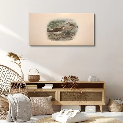 Birds over the water Canvas wall art