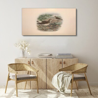 Birds over the water Canvas wall art