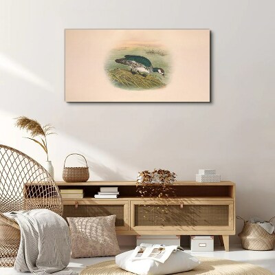 Bird drawing Canvas print