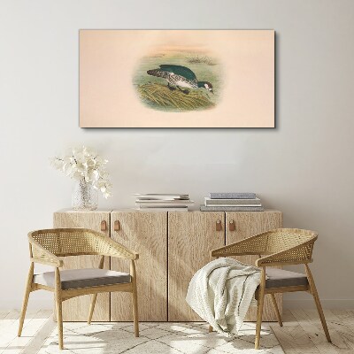 Bird drawing Canvas print