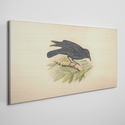 Bird drawing Canvas print