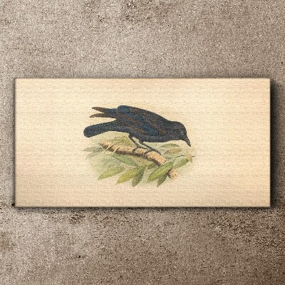 Bird drawing Canvas print