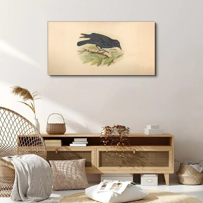 Bird drawing Canvas print