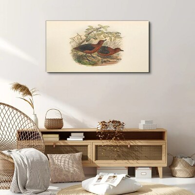 Birds animals Canvas print