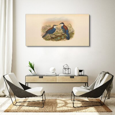 Birds animals figure Canvas print