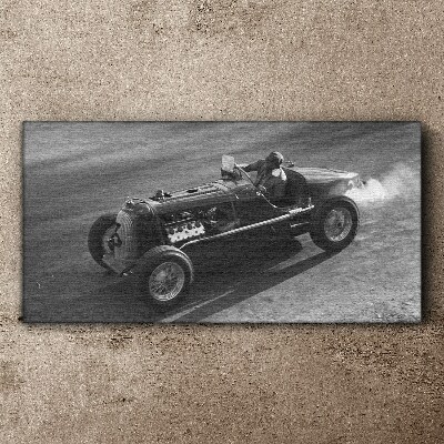 Racing classic in action Canvas wall art