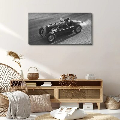 Racing classic in action Canvas wall art