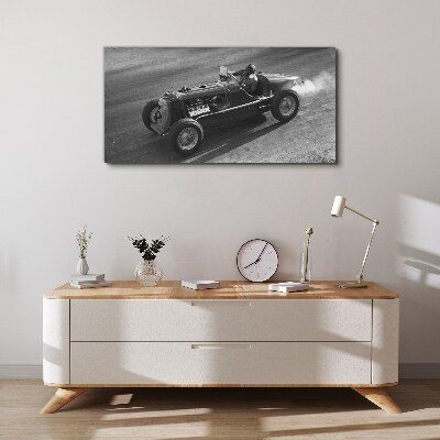 Racing classic in action Canvas wall art