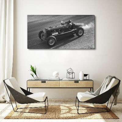 Racing classic in action Canvas wall art