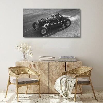 Racing classic in action Canvas wall art