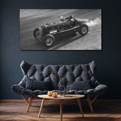 Racing classic in action Canvas wall art