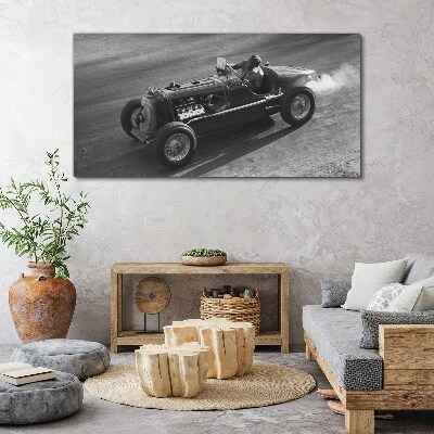 Racing classic in action Canvas wall art