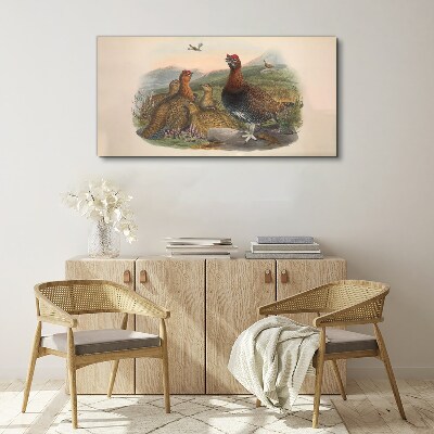 Birds animals Canvas print