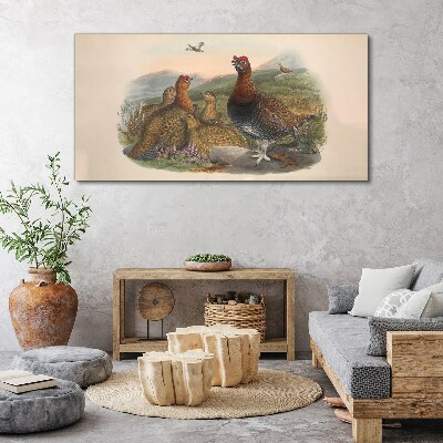 Birds animals Canvas print