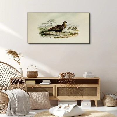 Birds wild animals Canvas print