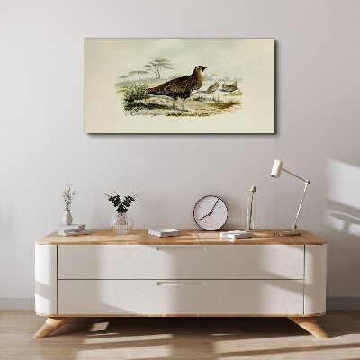 Birds wild animals Canvas print