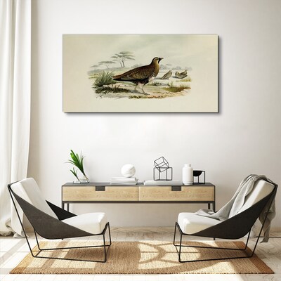 Birds wild animals Canvas print