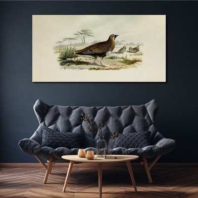Birds Wild Animals Print on canvas