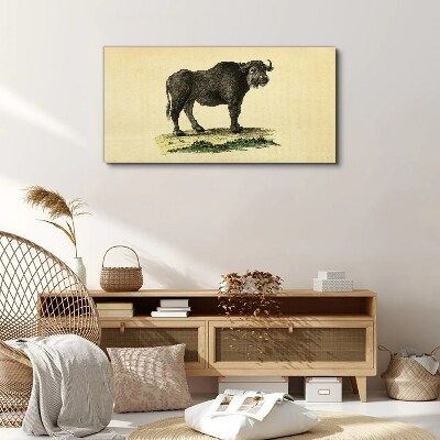 Buffalo animal figure Canvas print