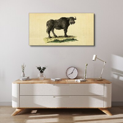 Buffalo animal figure Canvas print