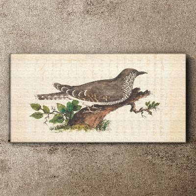 Bird drawing Canvas print