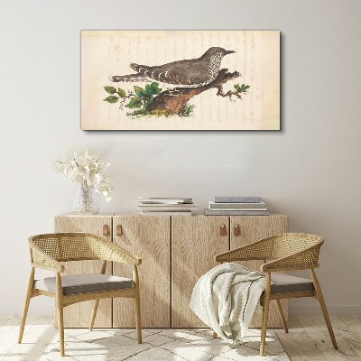 Cuckoo on a branch Canvas wall art