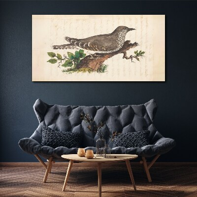 Cuckoo on a branch Canvas wall art