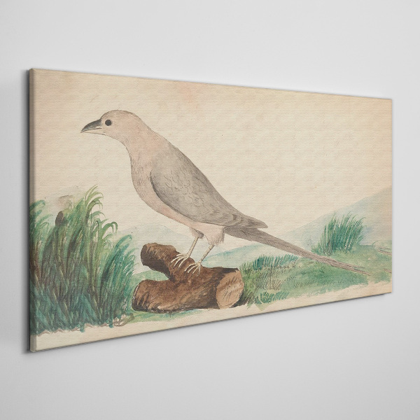 A bird in the background of nature Print on canvas