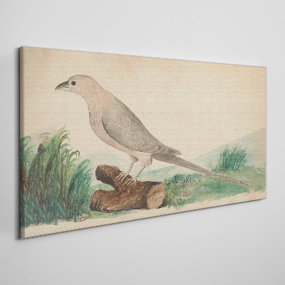 A bird in the background of nature Print on canvas